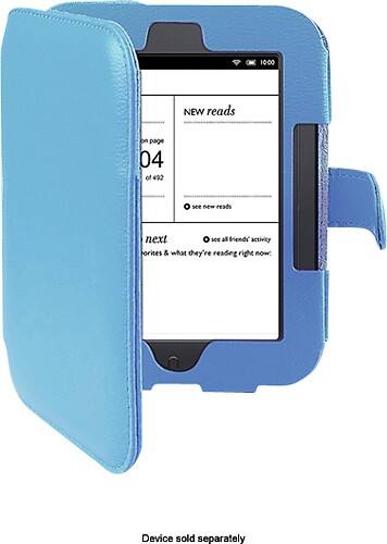 Angle Standard. eForCity - Bundle Case for Barnes & Noble NOOK Simple Touch - Blue.