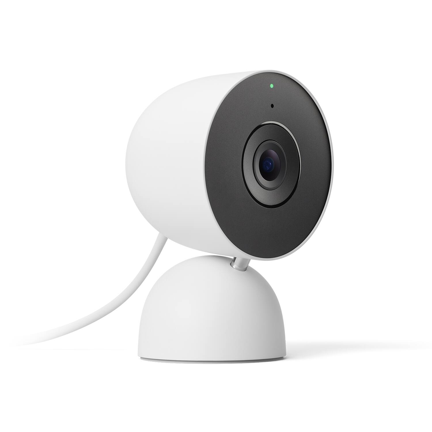 Alt View 1. Google - Nest Cam Indoor (wired, 3rd gen) - Latest Model - 2K Video and Gemini - Snow.