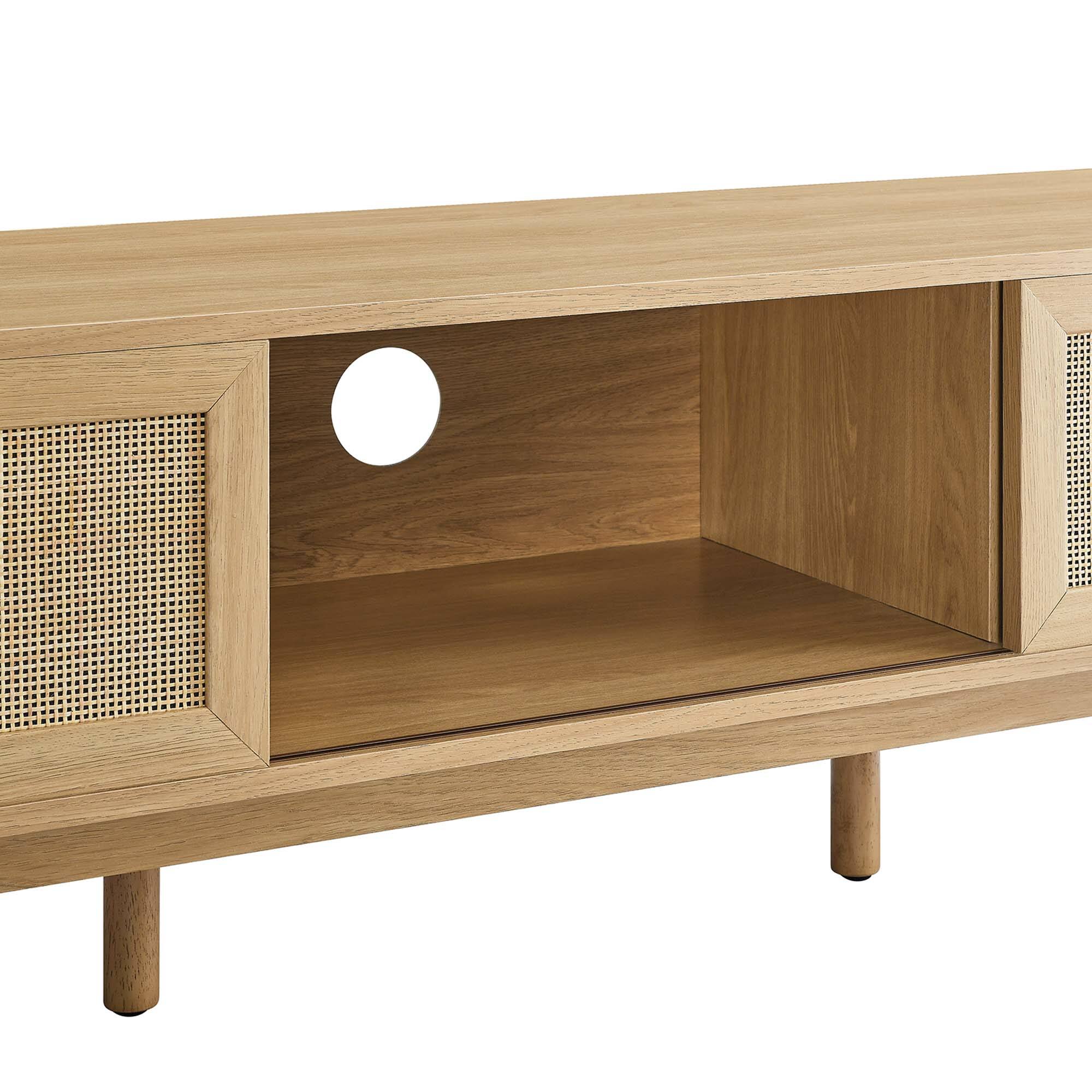 Alt View 5. Modway - Soma 60" TV Stand by Modway - Oak.