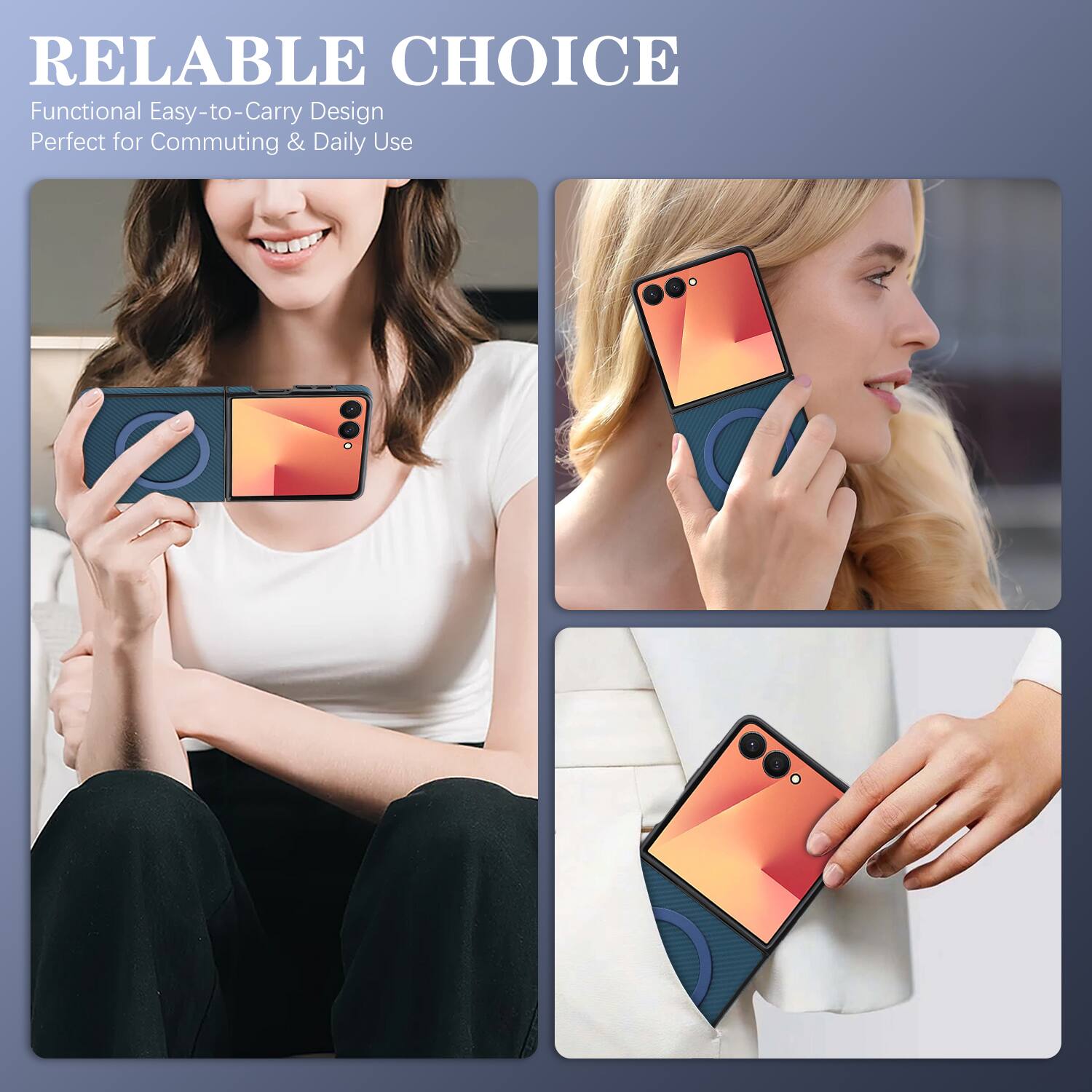 RELIABLE CHOICE  
Functional Easy-to-Carry Design  
Perfect for Commuting & Daily Use