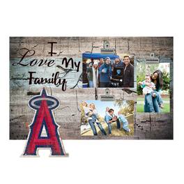 Fan Creations - Los Angeles Angels 11" x 19" I Love My Family Clip Photo Frame - Multicolor