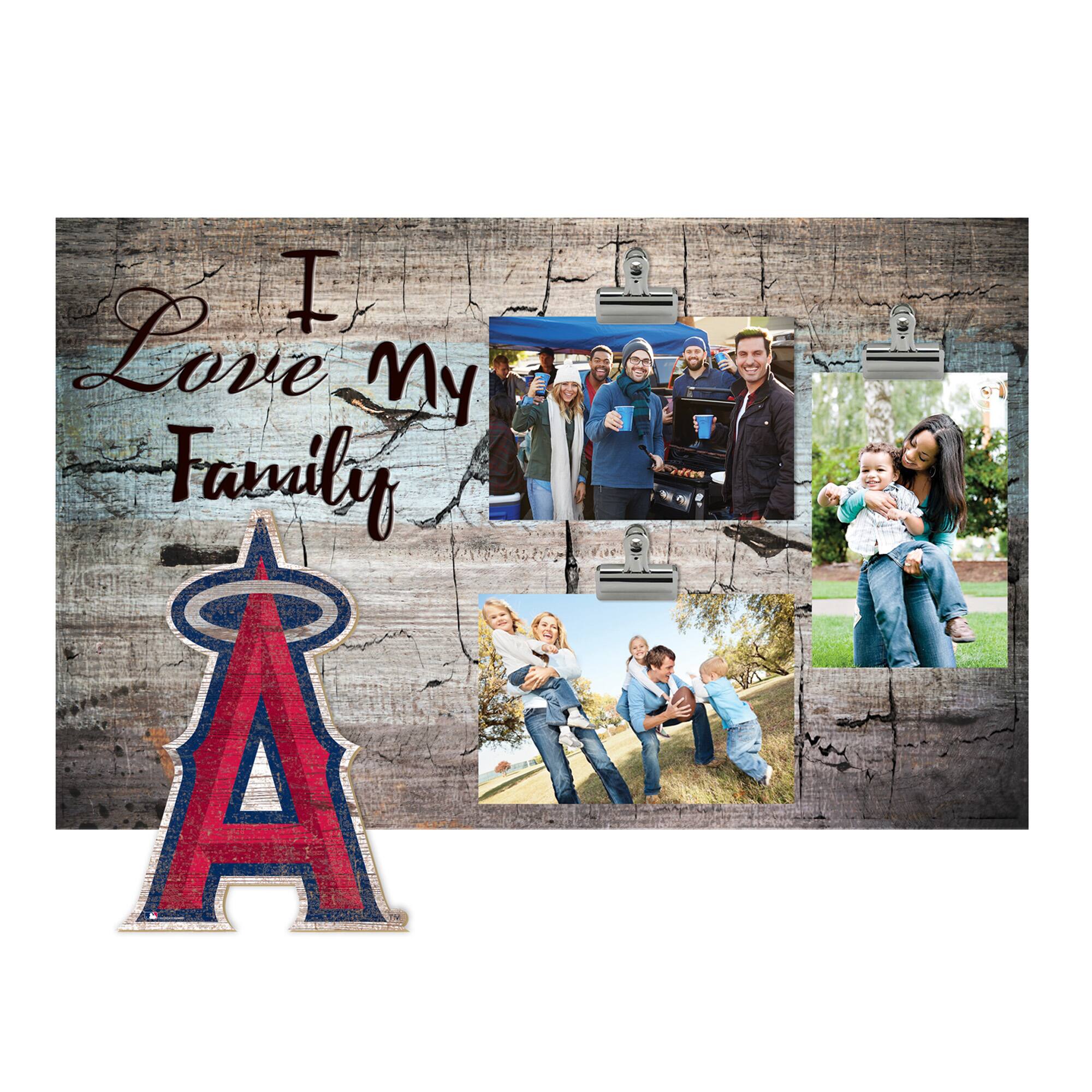 Los Angeles Angels 11" x 19" I Love My Family Clip Photo Frame