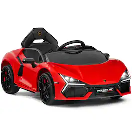 Best Choice Products - Kids 12V Ride-On Car Officially Licensed Lamborghini Revuelto w/ Remote, LED Lights - Red