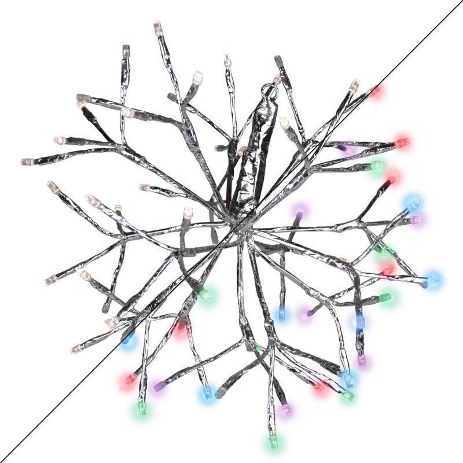 Front. Celebrations - Celebrations LED Multi Shimmering Sphere 20 in. Hanging Decor - Multicolored.
