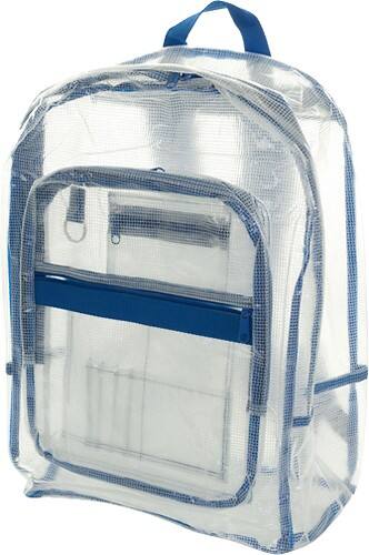 Blue clear outlet backpack