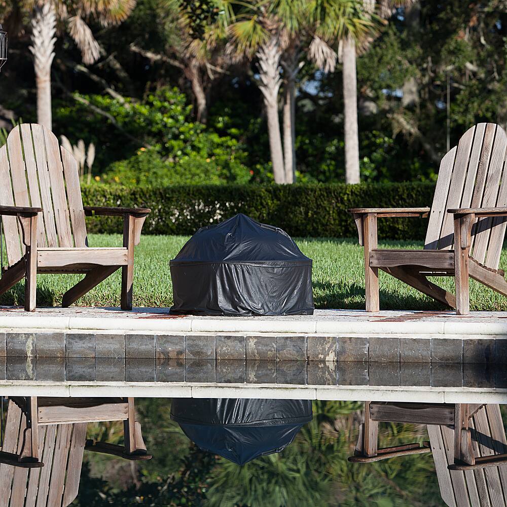 Alt View 11. Fire Sense - Bessemer Patio Fireplace - Black.