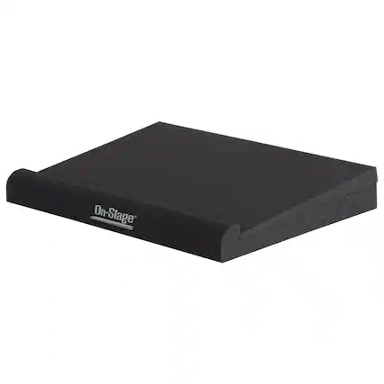 Front. On-Stage - Foam Speaker Platforms Large (2-Pack) - Black.