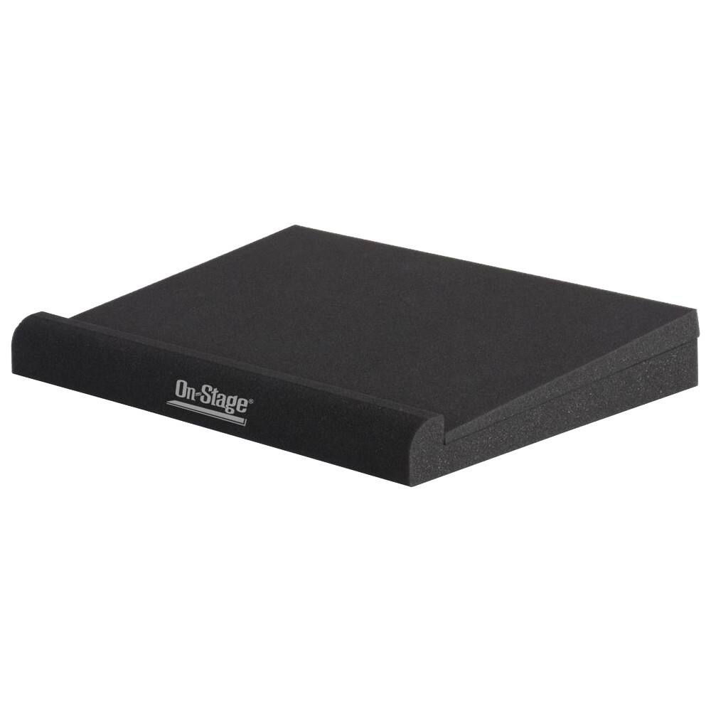 Front. On-Stage - Foam Speaker Platforms Large (2-Pack) - Black.