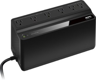 APC – Back-UPS 450VA 6-Outlet Battery Back-Up and Surge Protector – Black