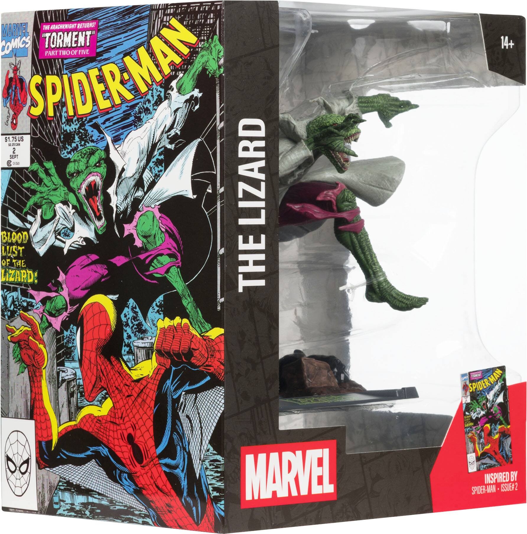 The Kravenight Returns! "Torment" Part Two of Five  
Spider-Man  
Blood Lust of the Lizard!  
$1.75 US  
2 Sept 2002  
Marvel Comics  
14+  
Inspired by Spider-Man Issue #2