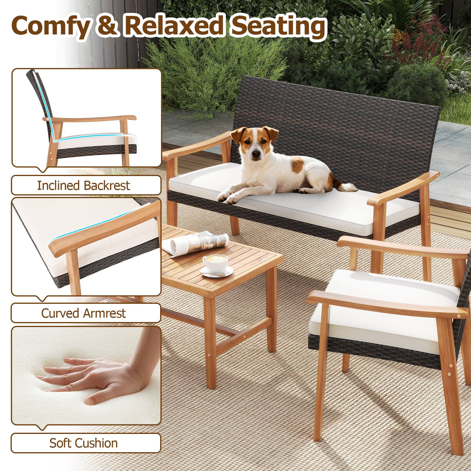 Comfy & Relaxed Seating  
- Inclined Backrest  
- Curved Armrest  
- Soft Cushion