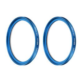 Unique Bargains - 46mm Ultra Slim Lens Filter 2pcs, Multi Coating Aluminum Circular Screw-in Protection for Photography