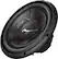 Front. Pioneer - 12" Single-Voice-Coil 4-Ohm Subwoofer - Black.