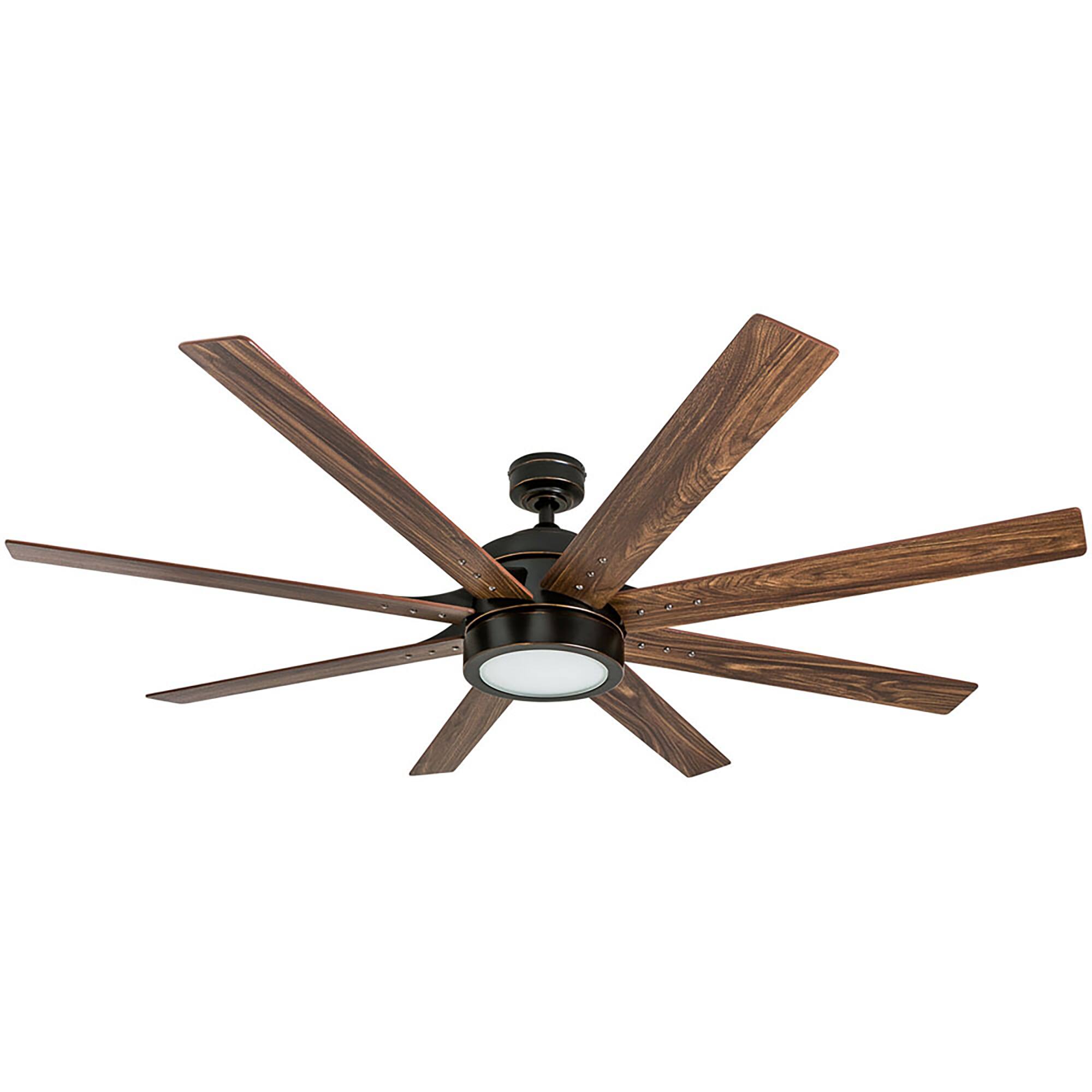 Front. Honeywell - Honeywell Xerxes Ceiling Fan, Quiet Motor and Remote Control, 62 Inch, Bronze - Brown.