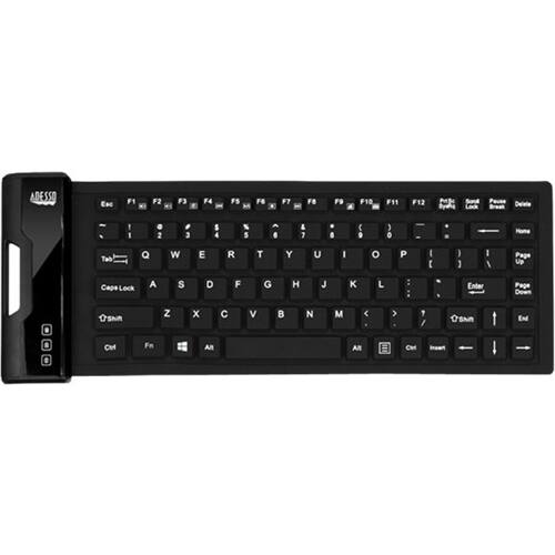 Alt View 12. Adesso - SlimTouch AKB-212UB TKL Wired Membrane Keyboard - Black.