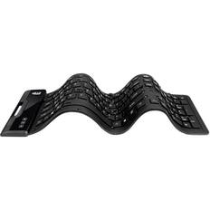 Front. Adesso - SlimTouch AKB-232UB Full-size Wired Membrane Keyboard - Black.