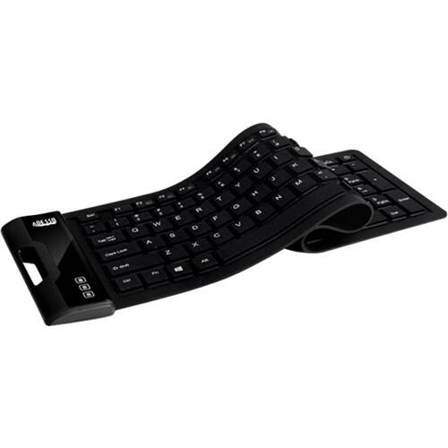Alt View 11. Adesso - SlimTouch AKB-232UB Full-size Wired Membrane Keyboard - Black.