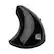 Front. Adesso - iMouse Wireless Optical Ergonomic Mouse - Black.