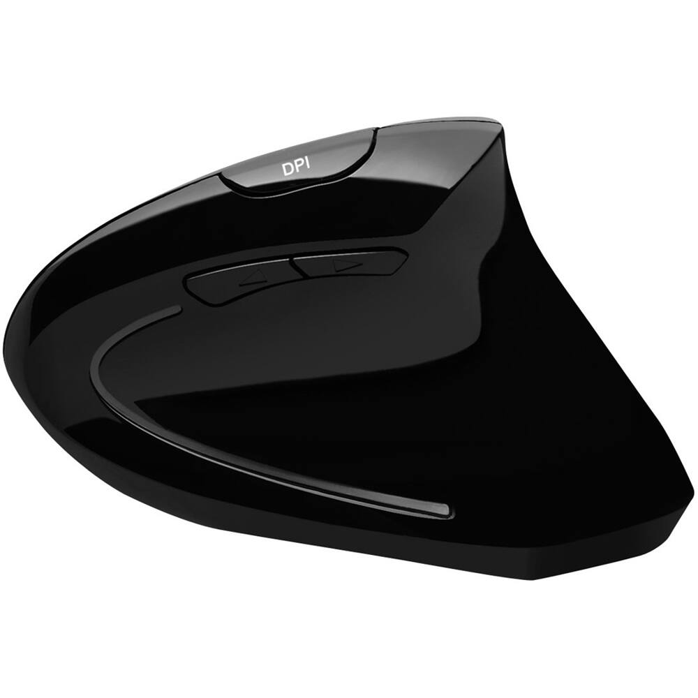 Alt View 18. Adesso - iMouse Wireless Optical Ergonomic Mouse - Black.