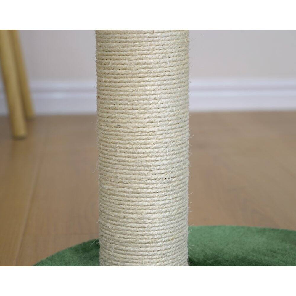 Alt View 5. PetPals - Apartment-Sized Magical Mushroom Cat Perch - 20"H, 2 Level, Medium, Moultrie - Green.