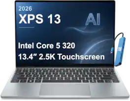 Dell - Upgraded - XPS - 13.4" 2.5K 120Hz Touchscreen Laptop - AI PC - Intel Core 5 320 2026 - Wi-Fi 7 - 8GB RAM - 1TB SSD - Windows 11 - sky