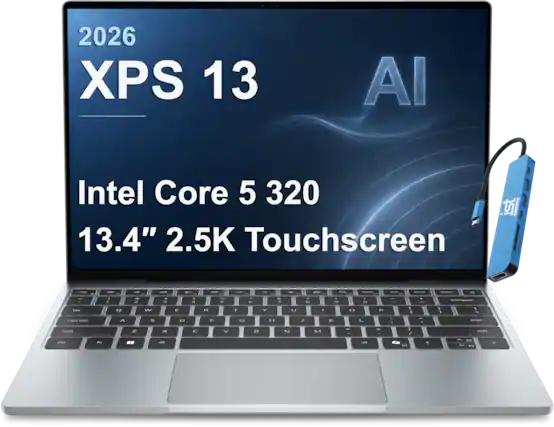2026 XPS 13
AI
Intel Core 5 320
13.4" 2.5K Touchscreen