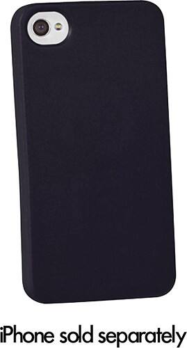 Angle Standard. Xentris Wireless - 360ology Antibacterial Shell Case for Apple® iPhone® 4 and 4S - Black.