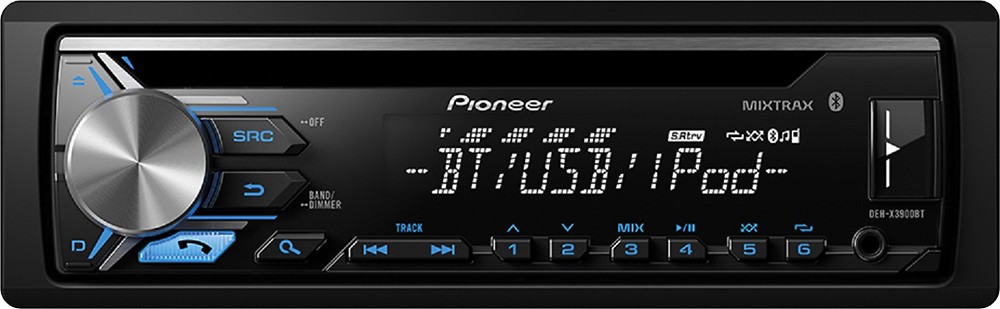 Pioneer DEH-X3900BT Single DIN Car Stereo CD Receiver With Built-in Bluetooth 
