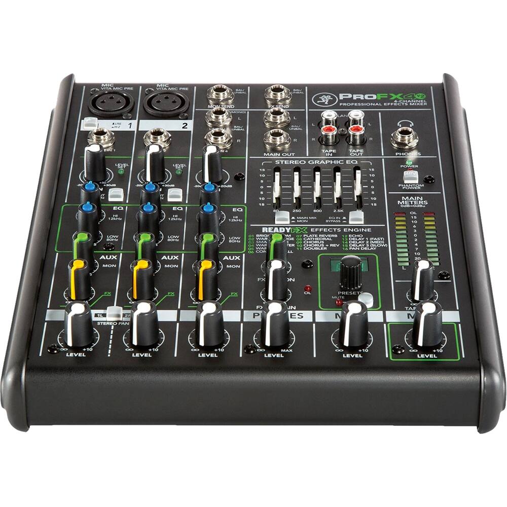 Best Buy Mackie ProFXv2 Series 4Channel DJ Mixer SRSPROFX4V2