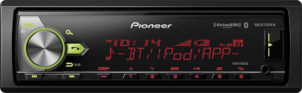 Front. Pioneer - In-Dash Digital Media Receiver - Bluetooth - Satellite Radio-ready with Detachable Faceplate - Black.