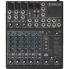 Front. Mackie - VLZ4 Series 8-Channel Mixer - Black.