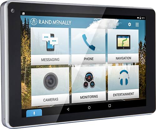 Angle. Rand McNally - OverDryve 7 Connected Car Tablet with GPS - Black.