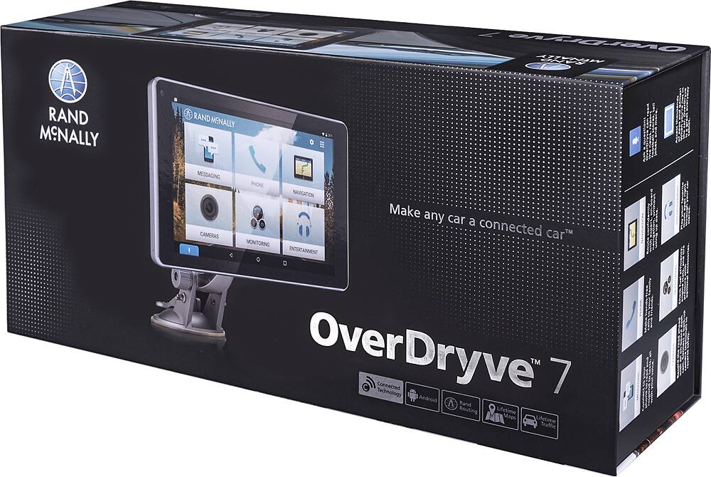 Alt View 16. Rand McNally - OverDryve 7 Connected Car Tablet with GPS - Black.
