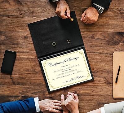 Certificate of Marriage

[Names of the couple]

[Date of Marriage]

[Signature of the officiant]