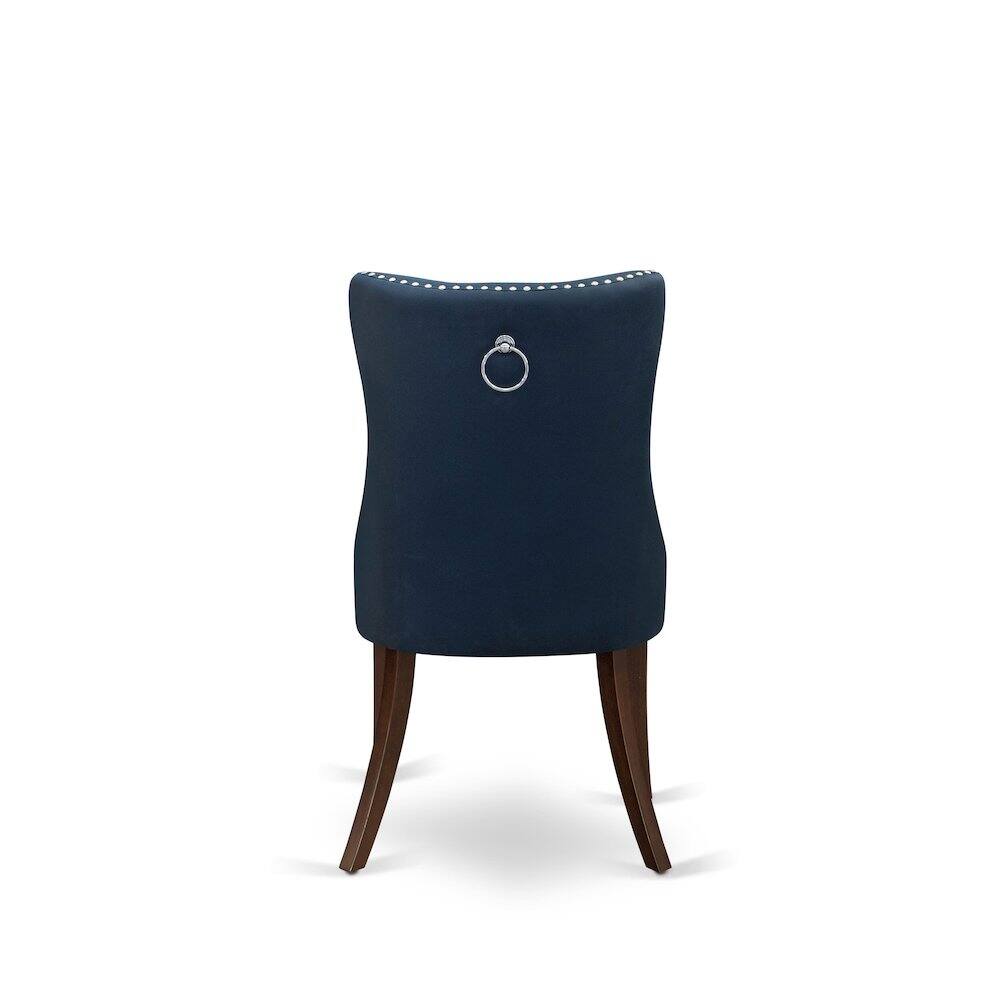 Alt View 2. East West Furniture - 5 Piece Kitchen Table & Chairs Set Consists of a Square Dining Room Table - Mahogany.