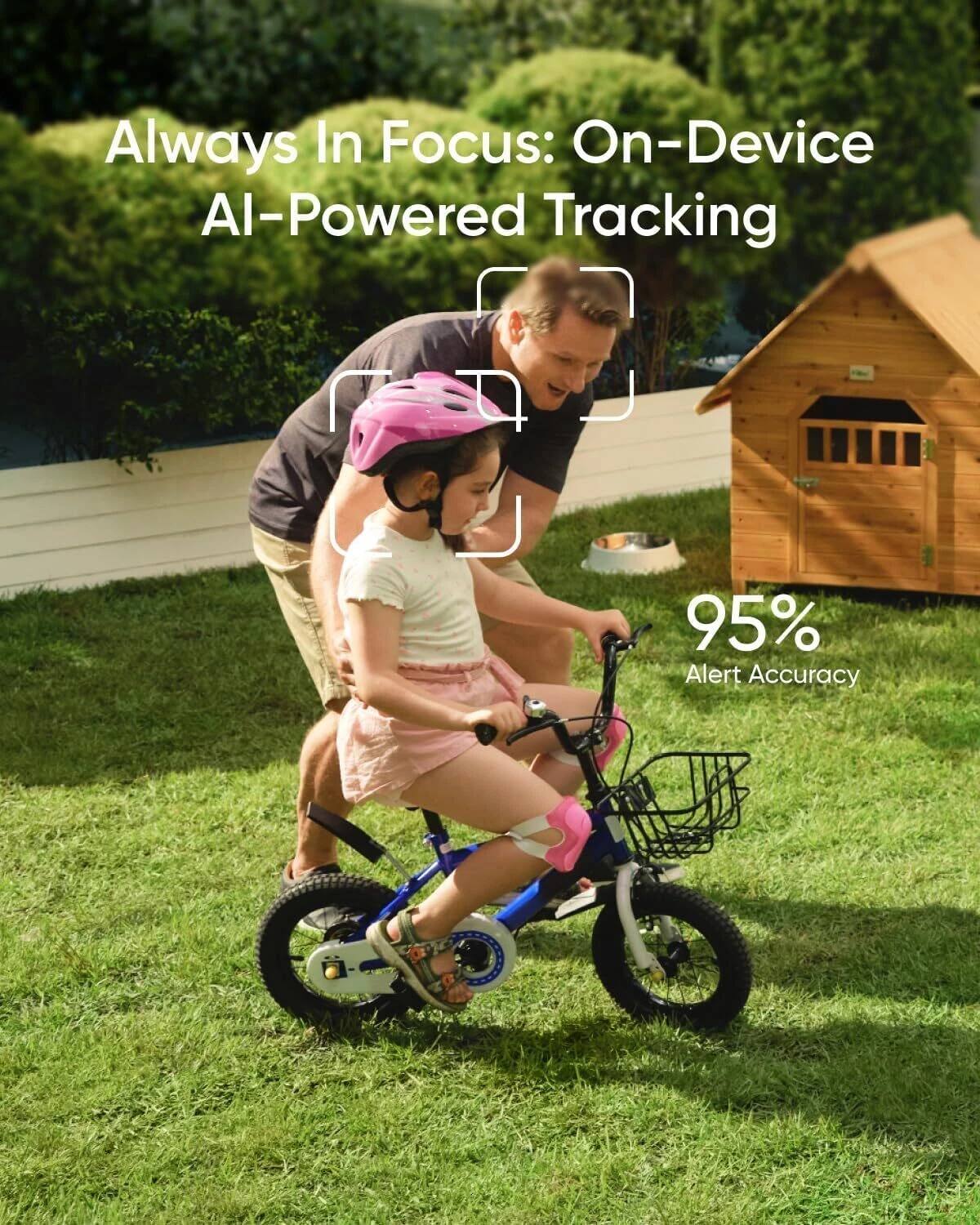 Always In Focus: On-Device AI-Powered Tracking  
95% Alert Accuracy