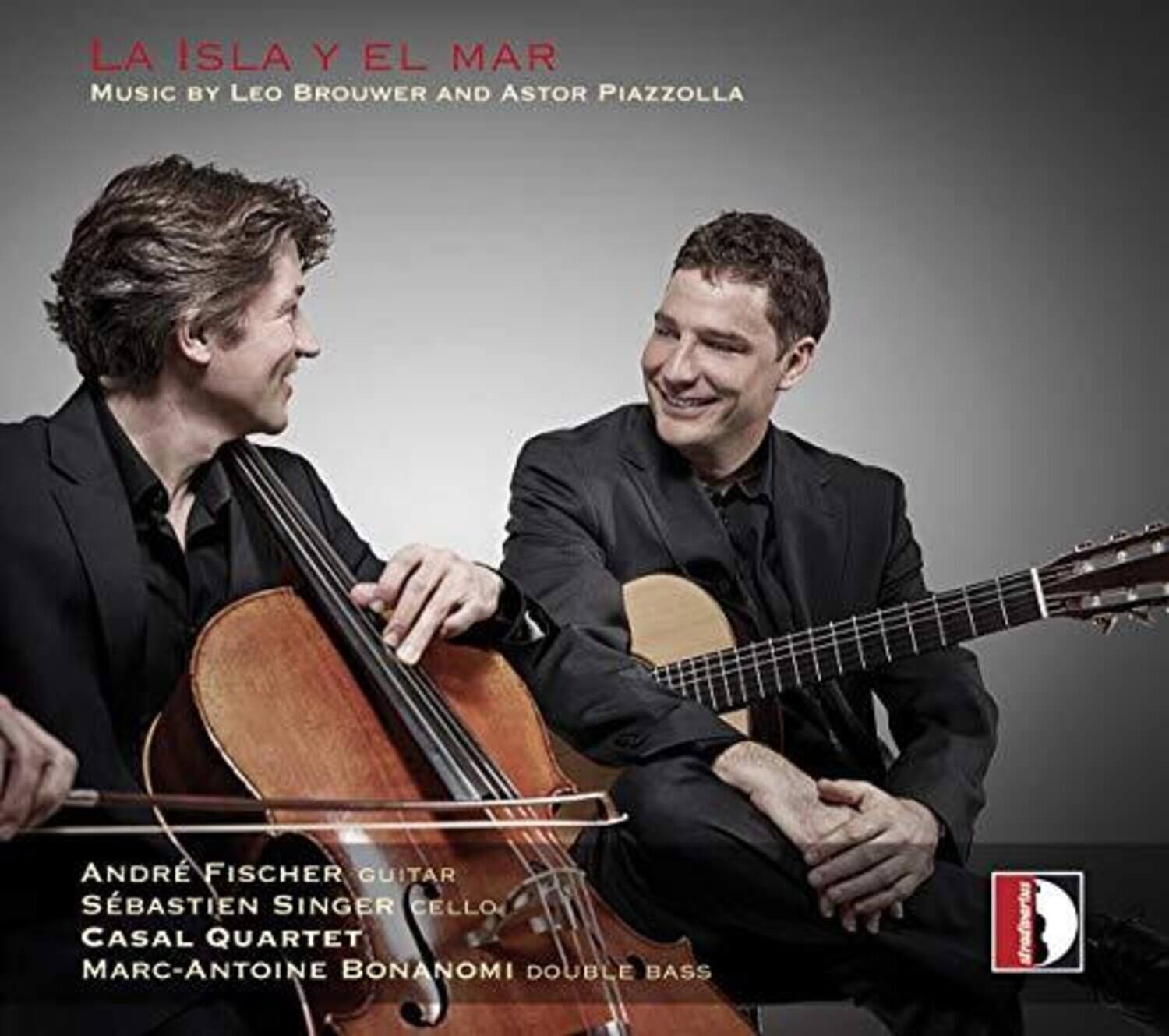 LA ISLA Y EL MAR  
MUSIC BY LEO BROUWER AND ASTOR PIAZZOLLA  

ANDRÉ FISCHER GUITAR  
SÉBASTIEN SINGER CELLO  
CASAL QUARTET  
MARC-ANTOINE BONANOMI DOUBLE BASS  

stradivertus