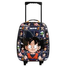 Bioworld - Dragon Ball Z Kids Goku ABS Shell Collapsible Wheeled Luggage for boys - Black
