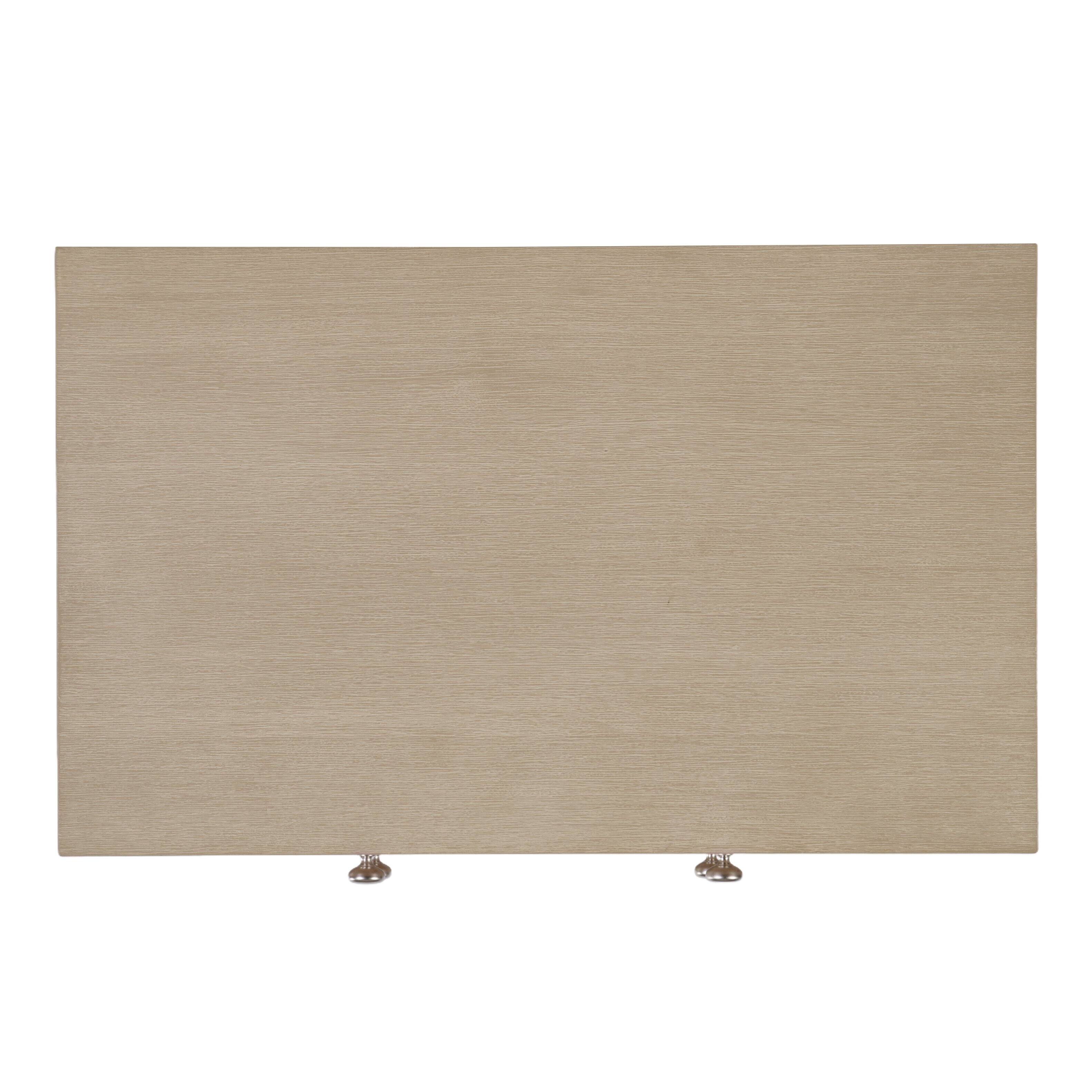 Alt View 6. Butler Specialty - Dana 28 in. W Rectangular Wood 2 Drawer Nightstand with Top Shelf - Taupe.