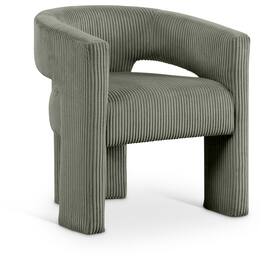 Meridian Furniture - Riz Corduroy Fabric Accent/Dining Chair - Green