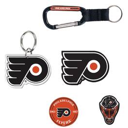 WinCraft - Philadelphia Flyers 5-Pack Key Ring and Fridge Magnet Set - Multicolor