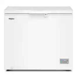 Whirlpool - 9 cu. ft. Chest Freezer with 2 Storage Baskets - White