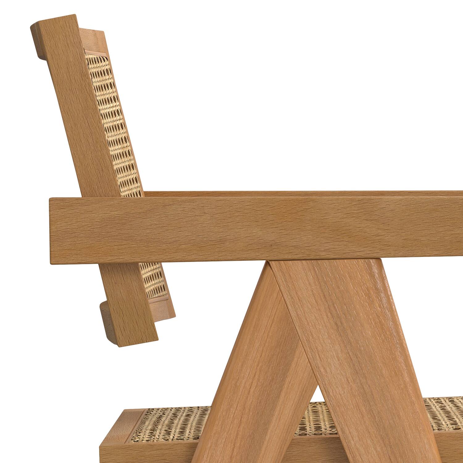 Alt View 6. Simpli Home - Regina Dining Armchair (Set of 2) in Natural - Natural.