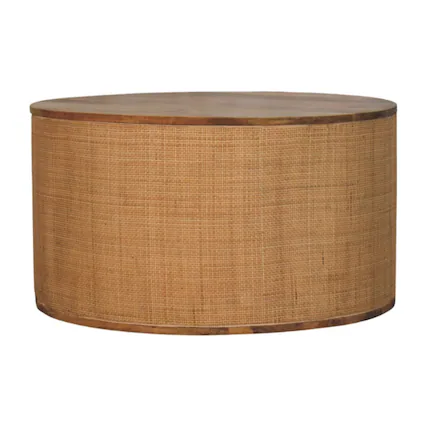 Front. Artisan Furniture - Artisan Furniture Solid Wood Larissa Round Coffee Table - Brown.