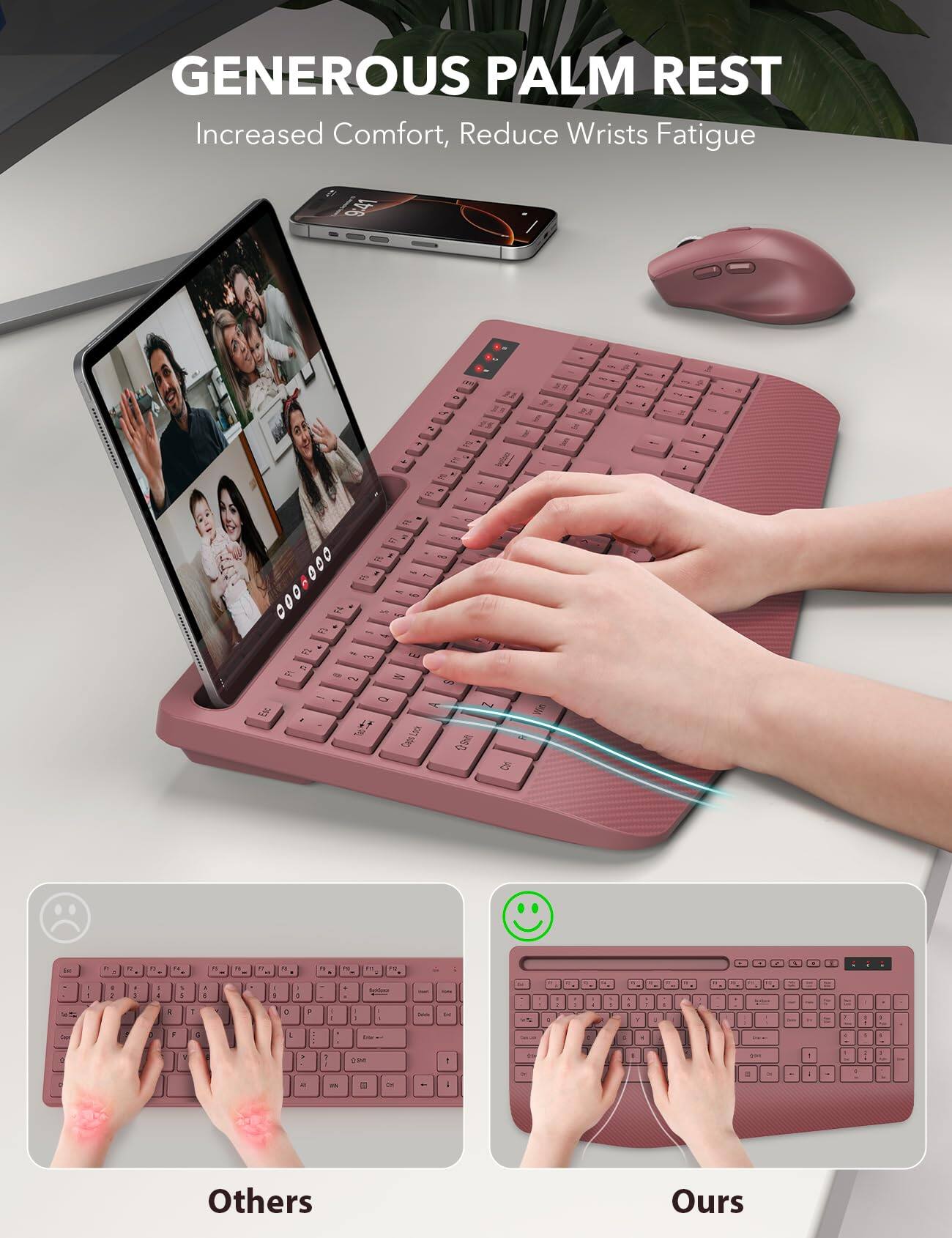 GENEROUS PALM REST  
Increased Comfort, Reduce Wrists Fatigue

9:41  
F.  
P.S.  
SR

Fl R = 96 000  
Fl : - - MAL 0006 14 R - F2 - 3 E 5 PI 15 2 M LKT  
A Z Exc Look Cups  
Wis  
for  
FC  
LA

1  
-  
P  
N  
PR  
-  

3  
5  
3  
:  
6  
1 0  
:  

P  
Belfows  
-  
.  
.  
1 1  
-  
x  

CH  
,  
L  
S  

. &  
1 /  
-  
/ |  
0  
:  
Others  
Ours