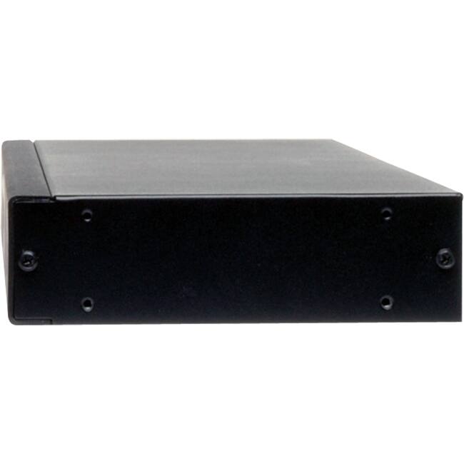 Left. Tripp Lite - 4-Port Dual Monitor DVI KVM Switch with Audio and USB 2.0 Hub - Black.