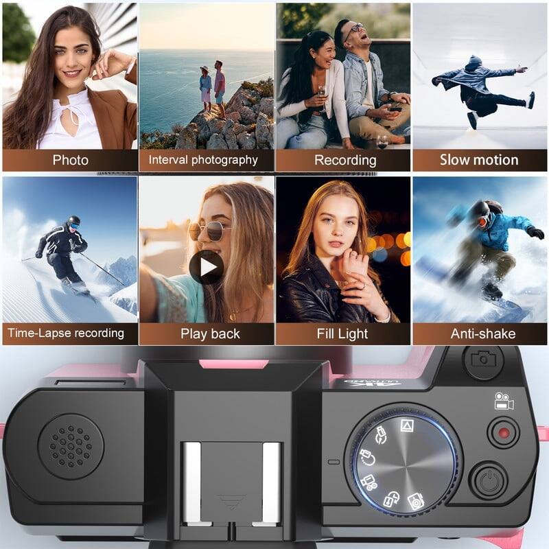 Photo  
Interval photography  
Recording  
Slow motion  
Time-Lapse recording  
Play back  
Fill Light  
Anti-shake