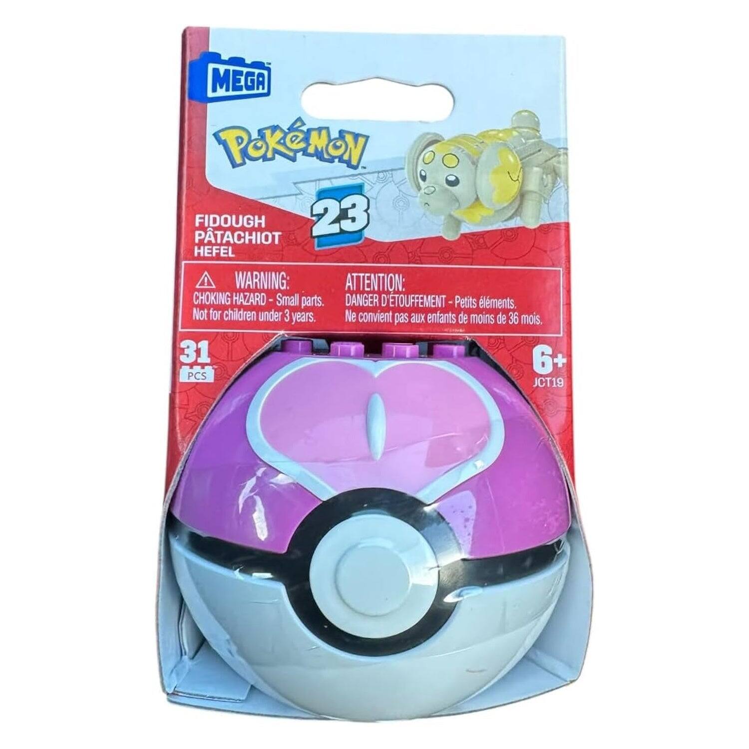 MEGA Pokemon: Series 23 Fidough Love Ball - 31 Piece Building Set