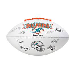 Logo Brands - Miami Dolphins Legends Signature Football - Aqua