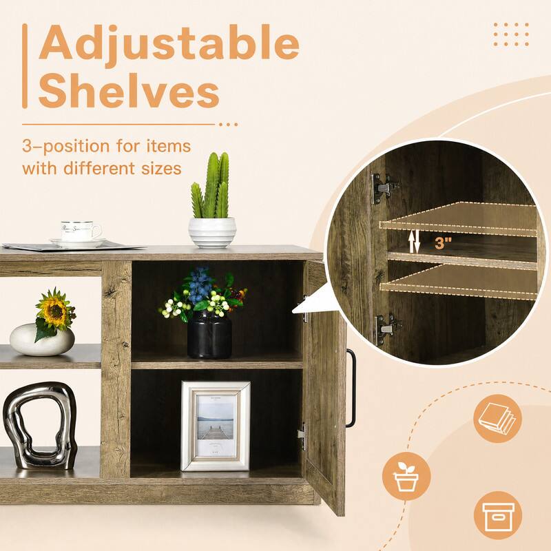 Adjustable Shelves ...

3-position for items with different sizes

3"